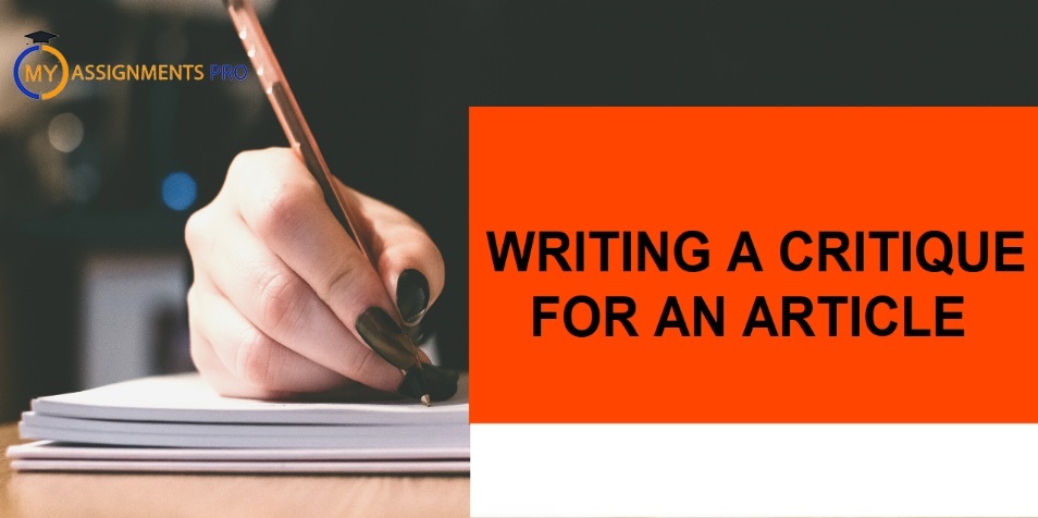 Writing A Critique for An Article